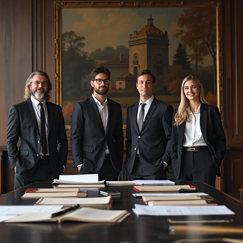 Equipo de Vituperators reunido en sala de conferencias